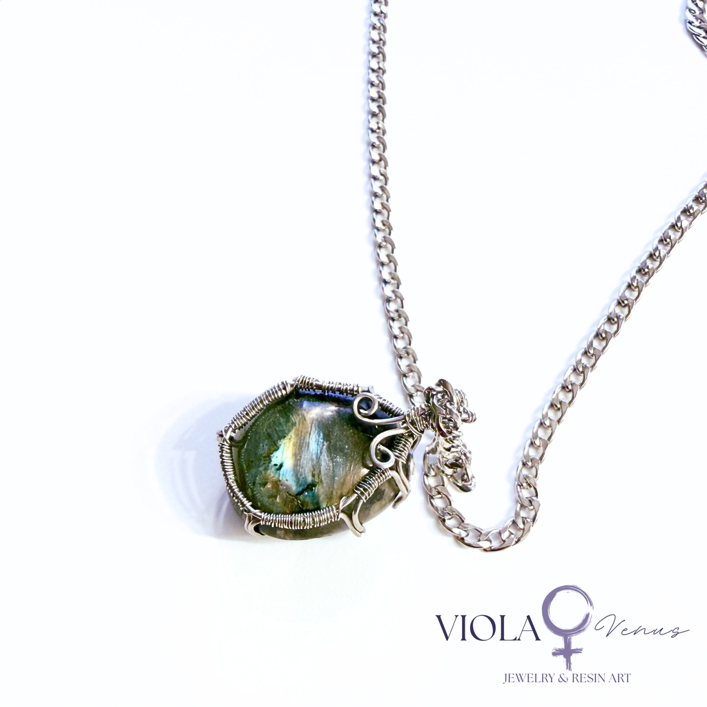 Signal Break - Wire Wrapped Pendant (Large)