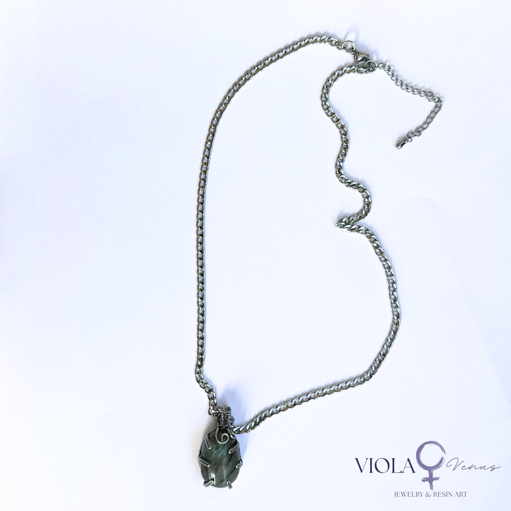 Signal Break - Wire Wrapped Pendant (Small)