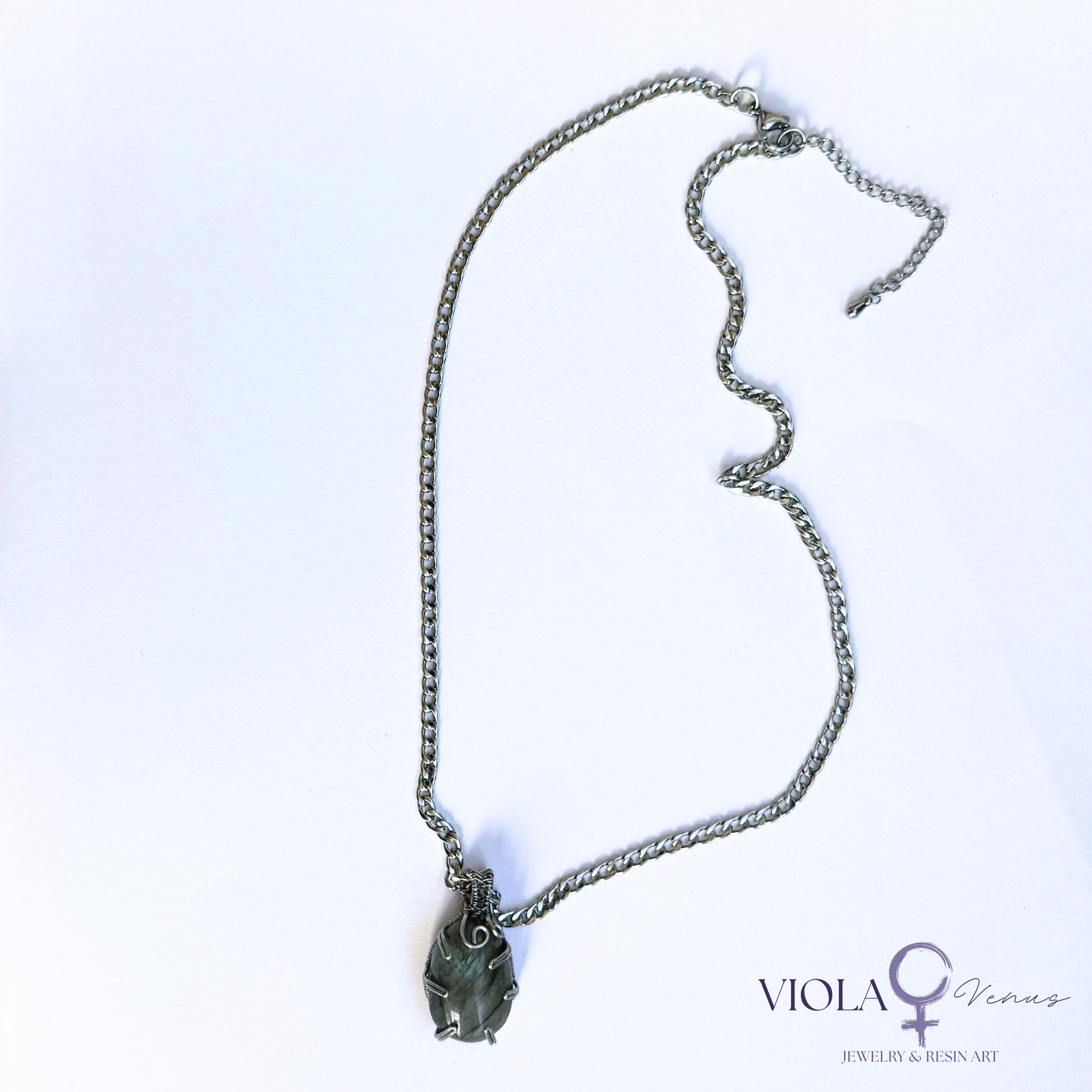 Signal Break - Wire Wrapped Pendant (Small)