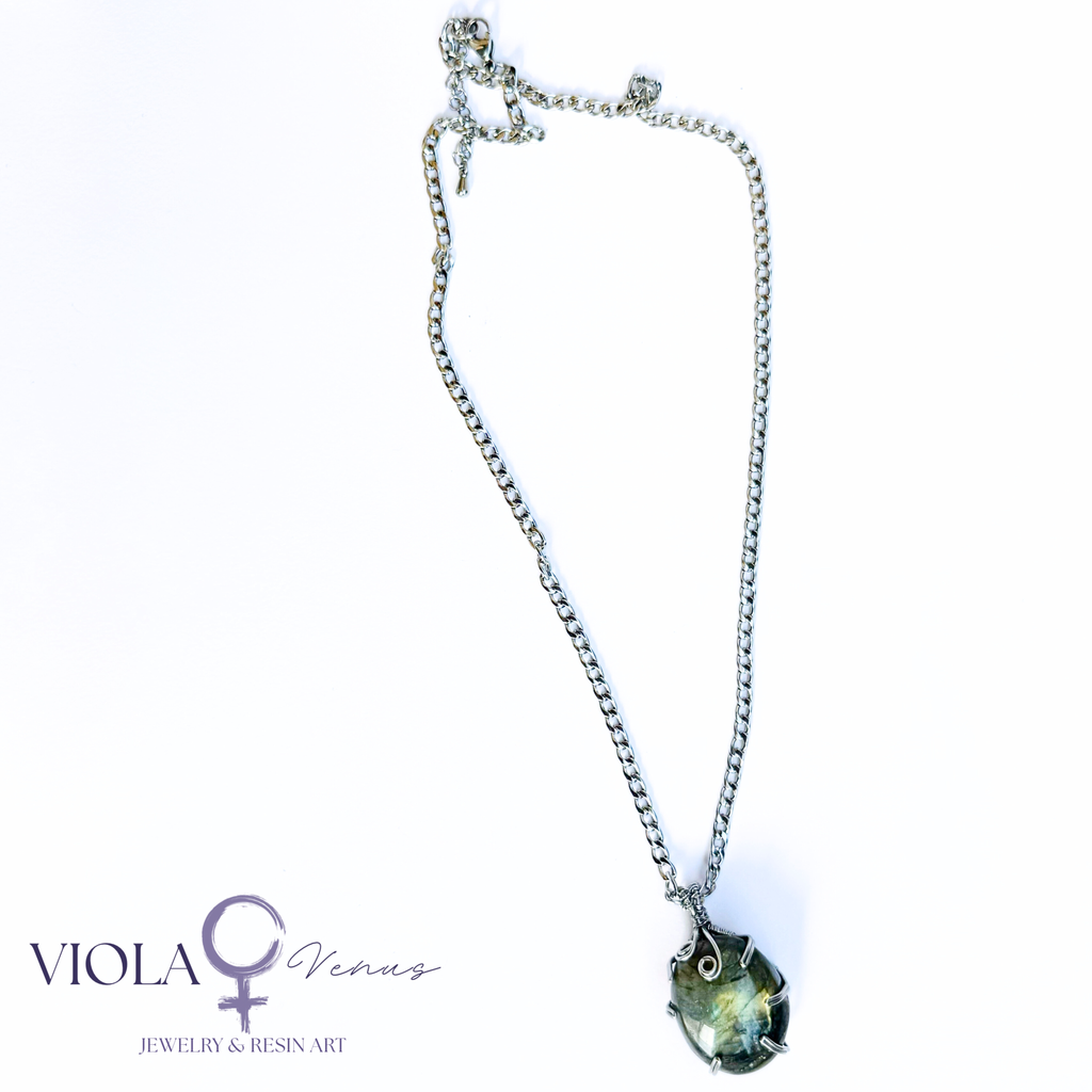 Signal Break - Wire Wrapped Pendant (Large)