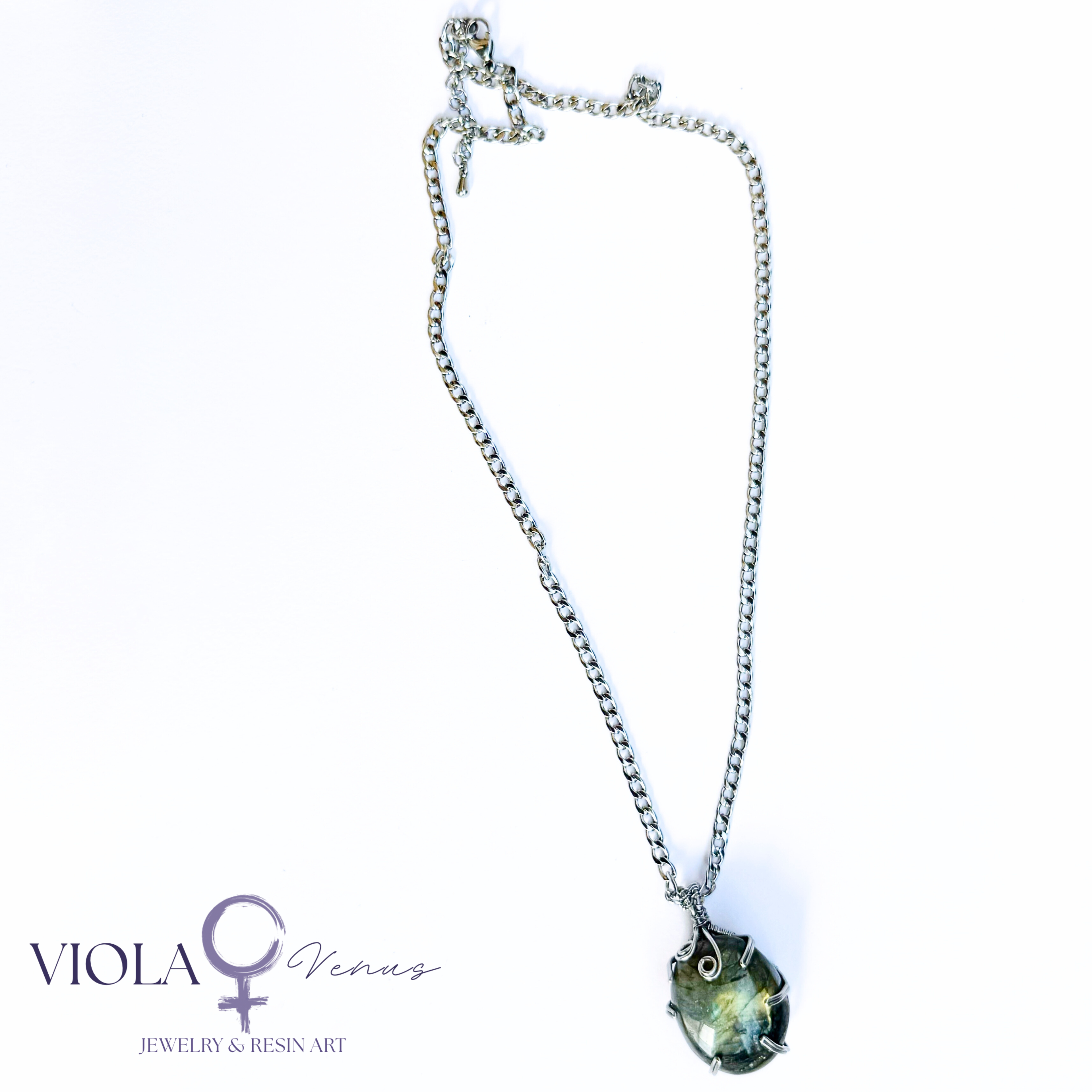 Signal Break - Wire Wrapped Pendant (Large)