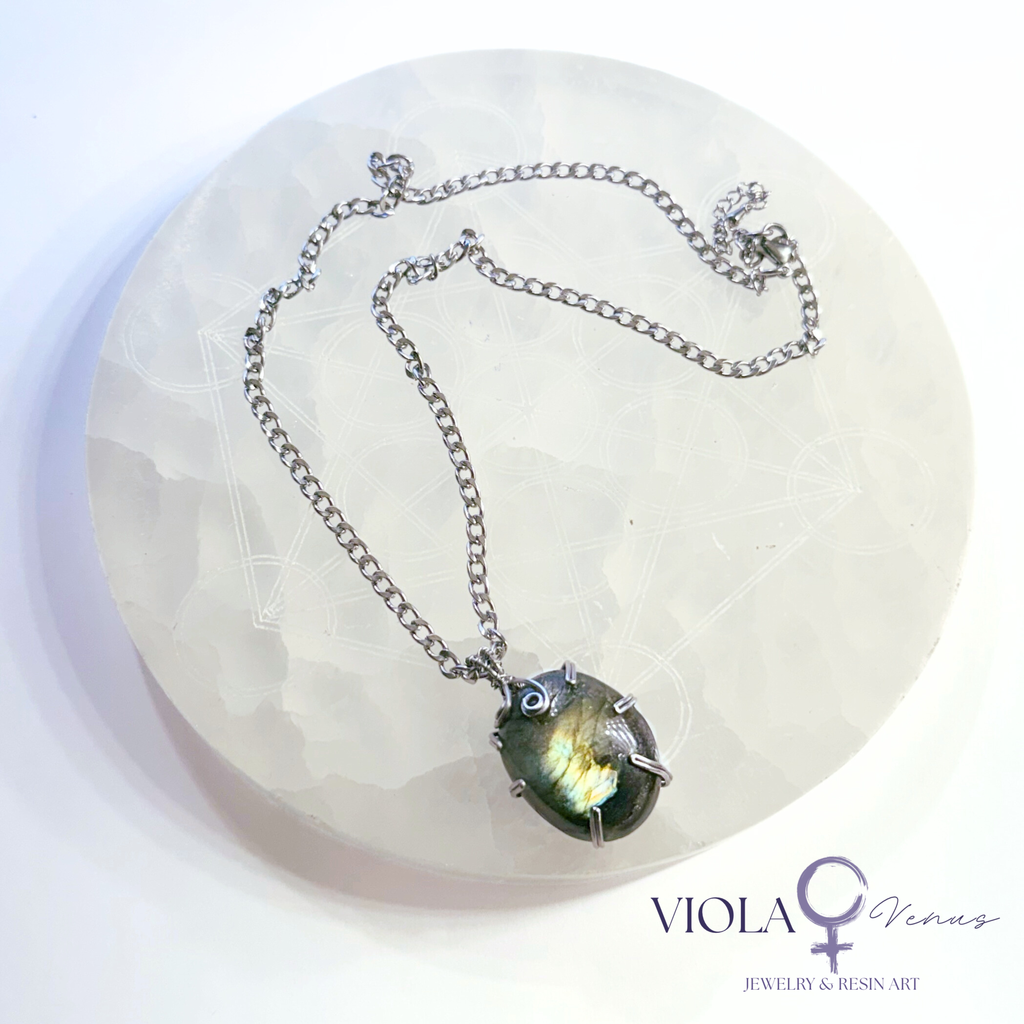 Signal Break - Wire Wrapped Pendant (Large)