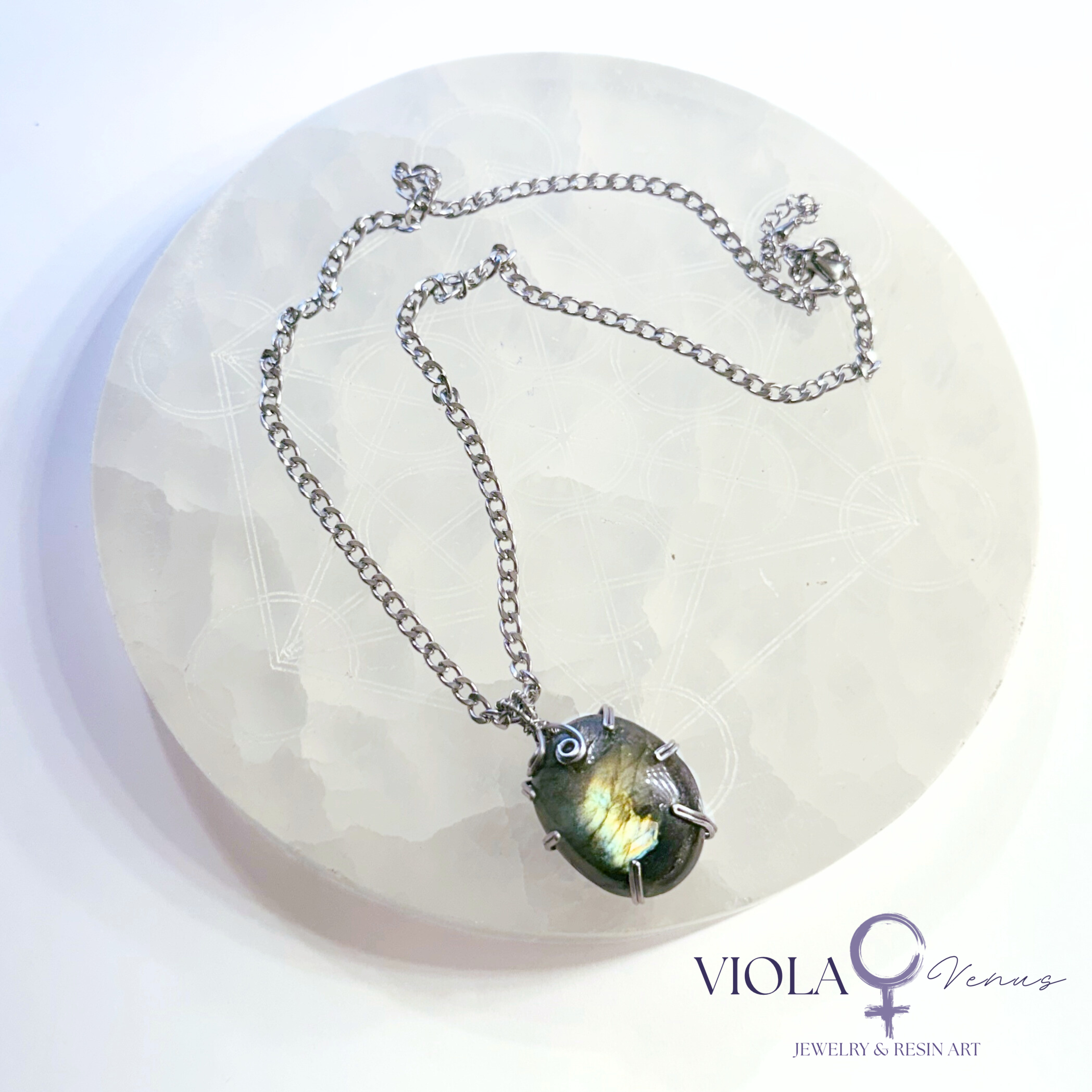 Signal Break - Wire Wrapped Pendant (Large)