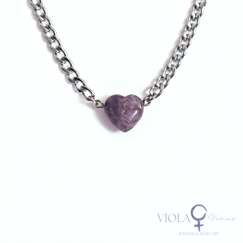 Violet Wave - Amethyst Intuition & Clarity Adjustable Choker