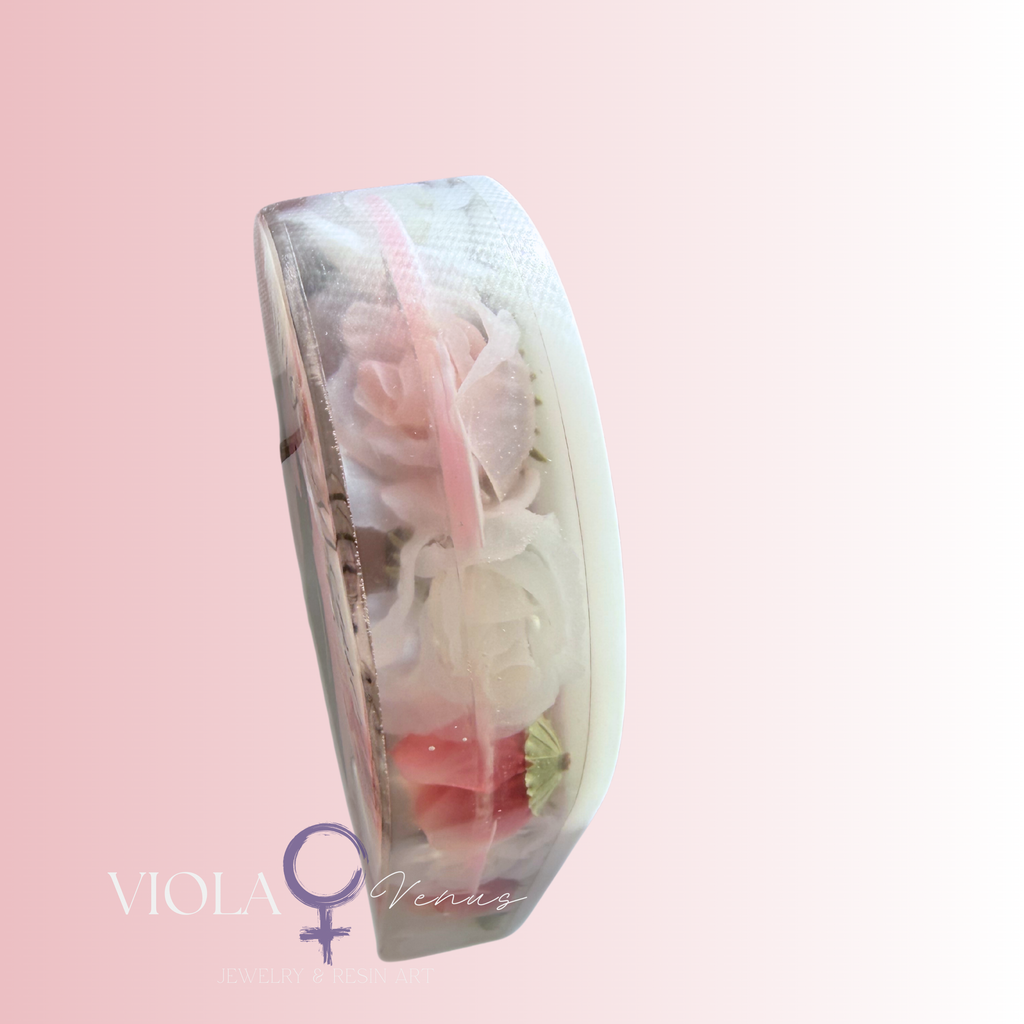 Custom Memorial Resin Arch – Personalized Floral & Photo Tribute (Made to Order)