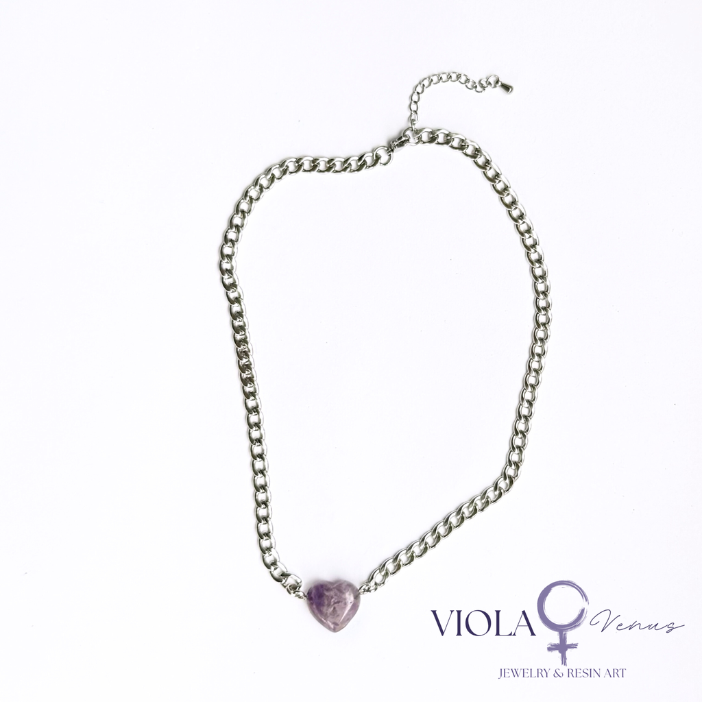 Violet Wave - Amethyst Intuition & Clarity Adjustable Choker