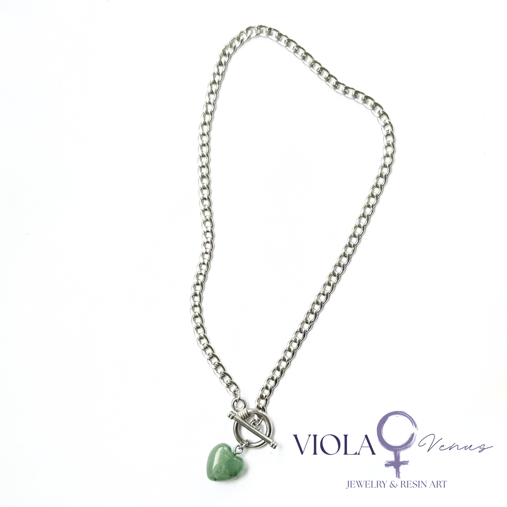Open Circuit – Green Aventurine Growth & Opportunity Toggle Choker
