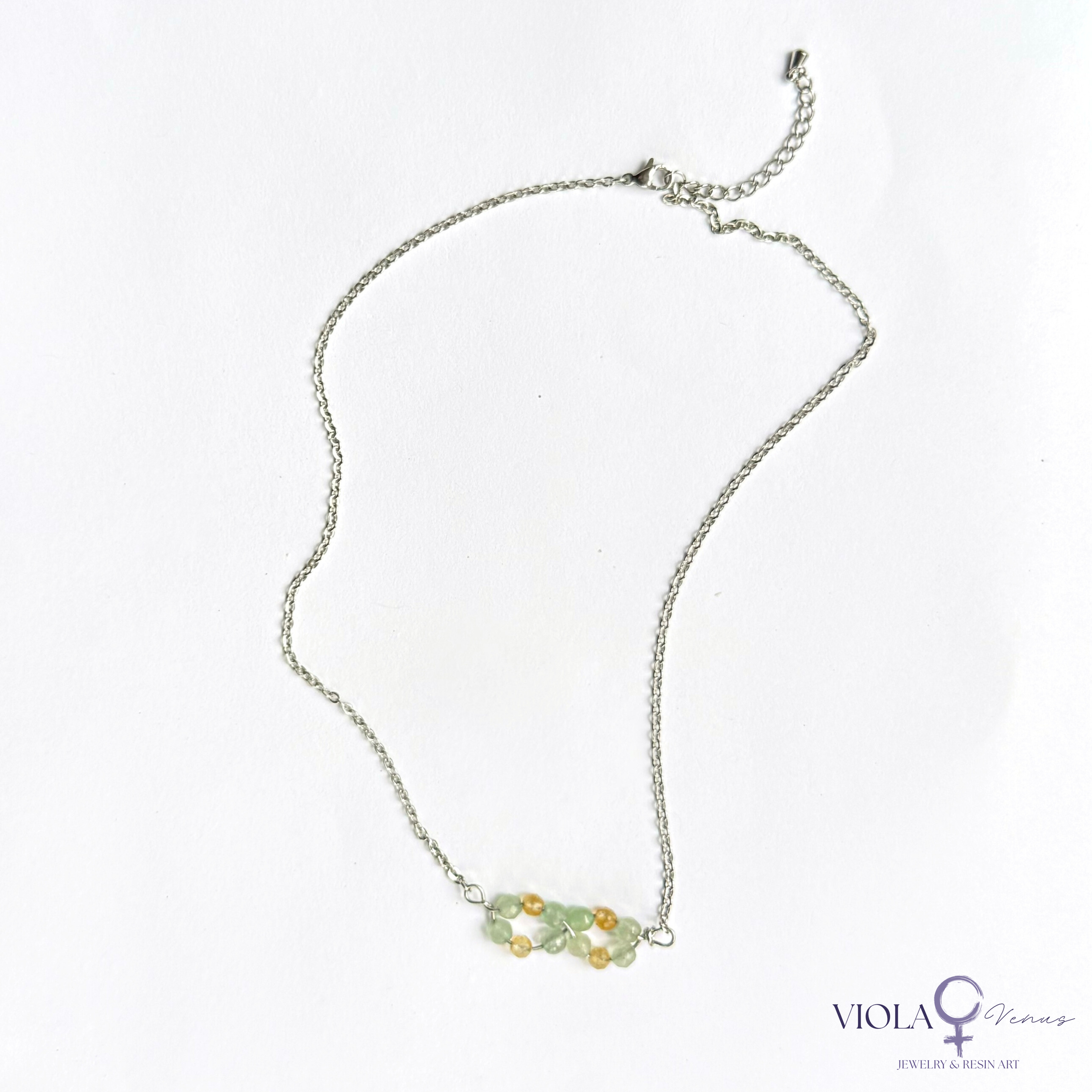 Infinite Abundance - Green Aventurine & Citrine Necklace