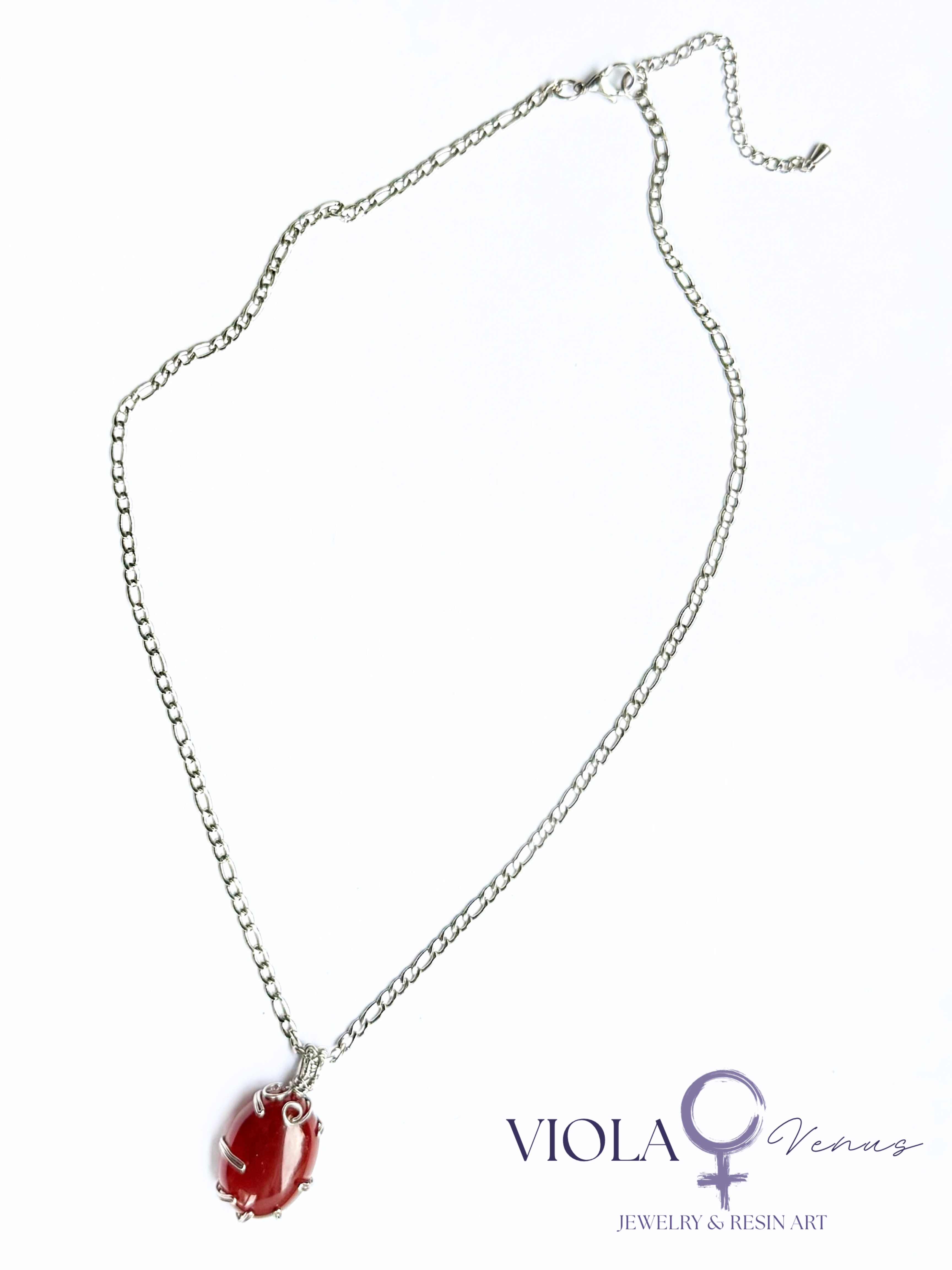 Vital Current - Carnelian Fire Pendant Necklace