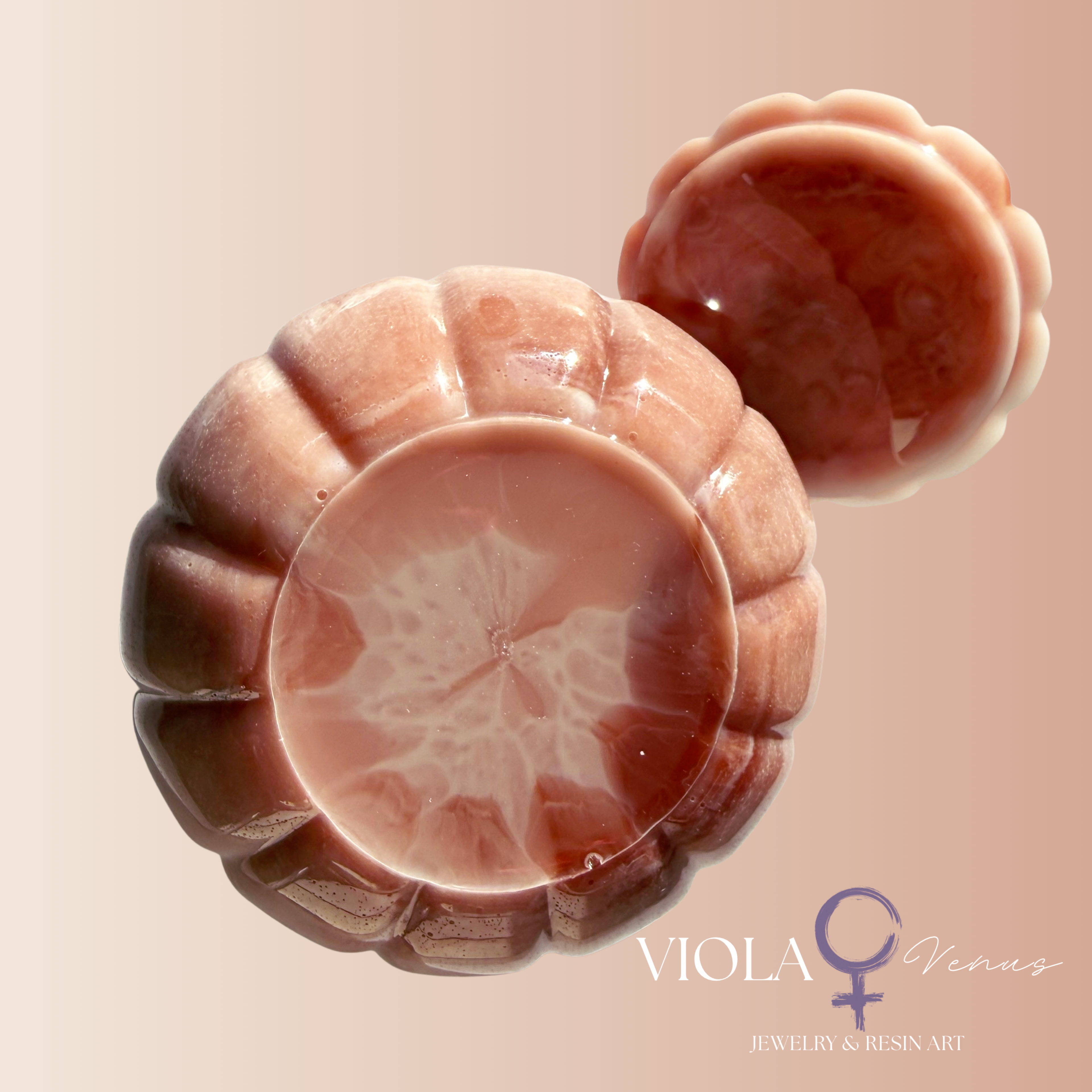 Harvest Glow – Hand Poured Resin Pumpkin Jar