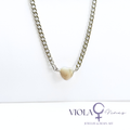 Quiet Current - White Agate Peace & Balance Adjustable Necklace