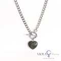 Solar Pulse - Pyrite Heart Necklace