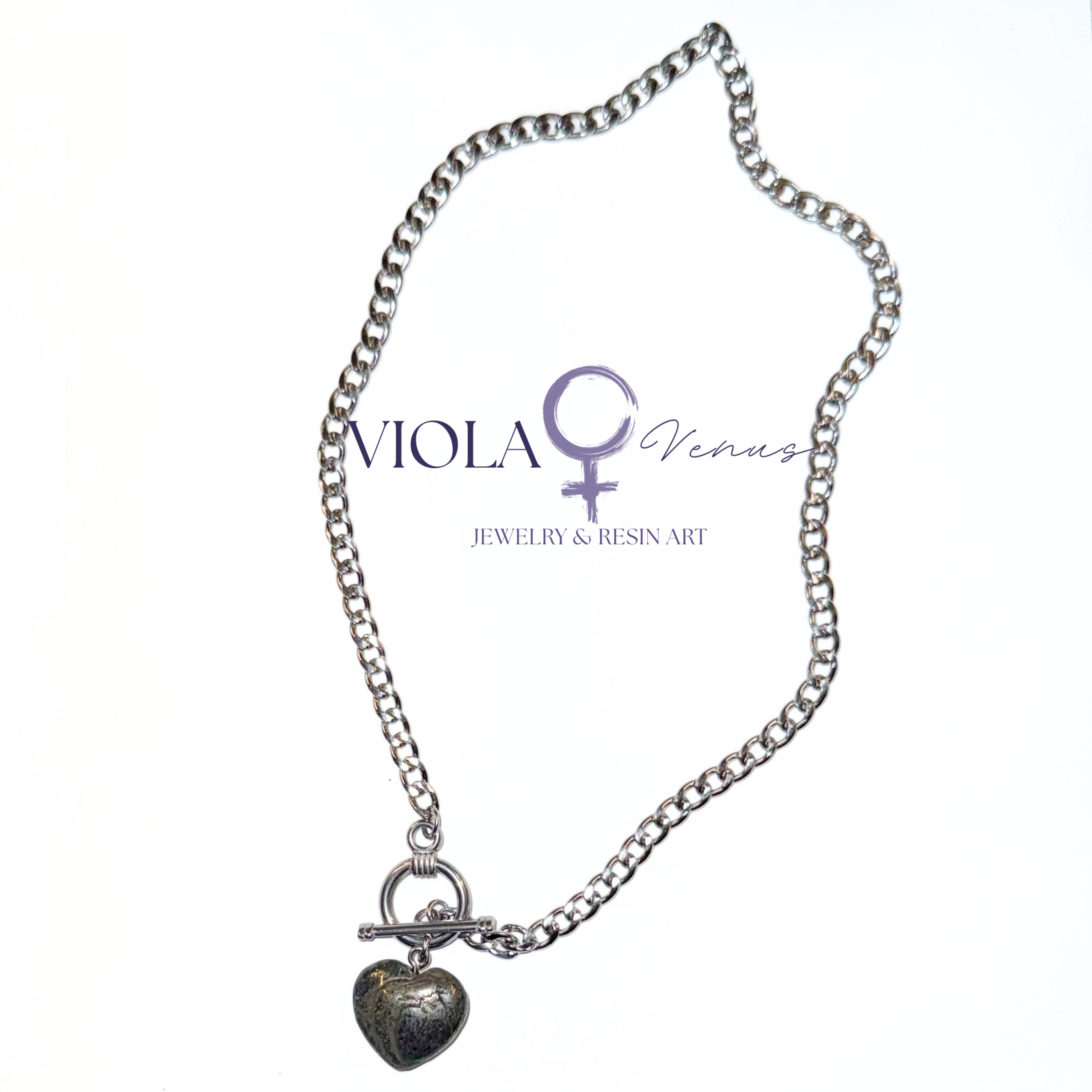 Solar Pulse - Pyrite Heart Necklace